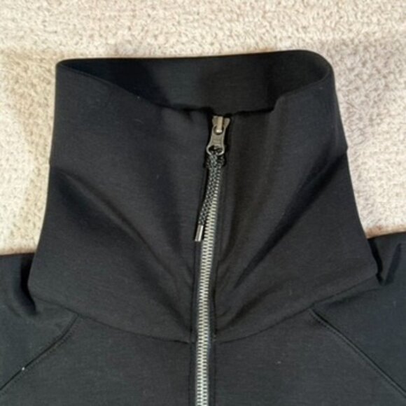 Spanx Womens AirEssentials Half Zip Very Black Size Large Lounge Comfy Soft NWT - Picture 6 of 11